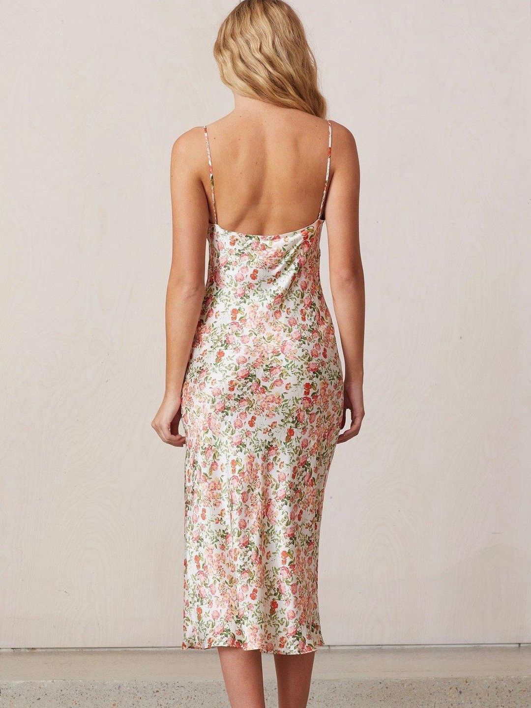 Bec & Bridge Camellia Delights Slip Midi Dress Floral Size 10  for rent on The Volte - main image