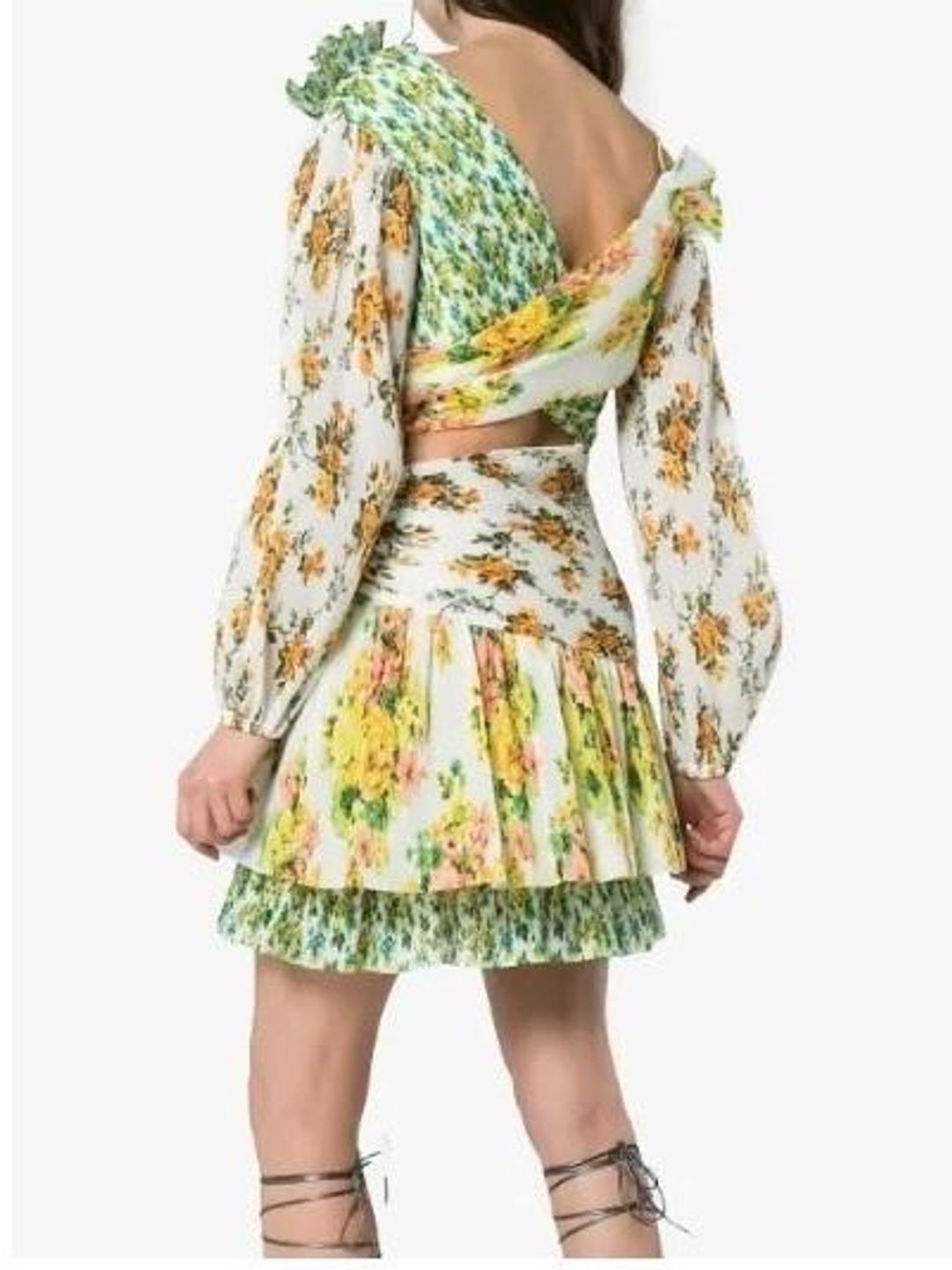 Zimmerman Golden Surfer Dress Multi Size 1 for rent on The Volte - main image