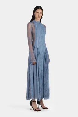 Hansen And Gretel Violetta Lace Dress Steel Grey Size 10 for rent on The Volte - image 4