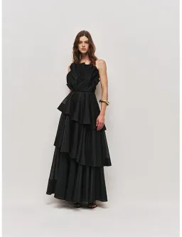 Aje Selestia Gown in Black Size 14 for rent on The Volte - image 2