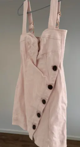 Significant Other - Micah Pink Denim Mini Dress - Size 10 for rent on The Volte - image 1