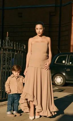 H&M | Nude Bandeau Dress  for rent on The Volte - image 1