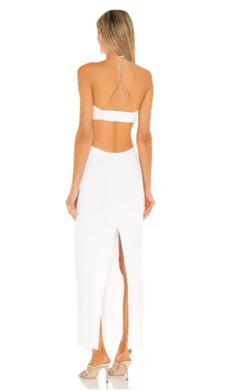 Natalie Rolt Willow Midi in White for rent on The Volte - image 2