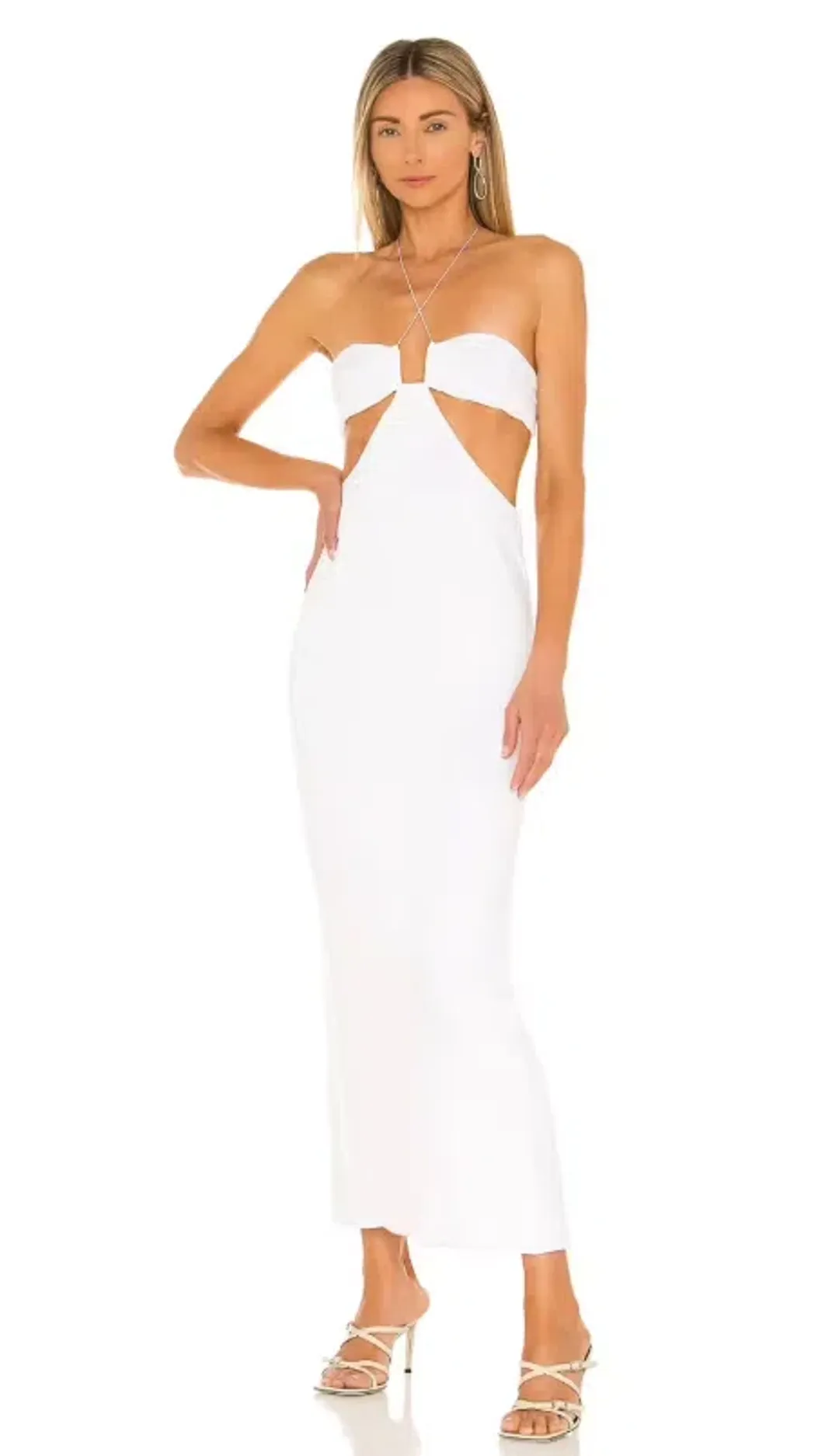 Natalie Rolt Willow Midi in White for rent on The Volte - main image