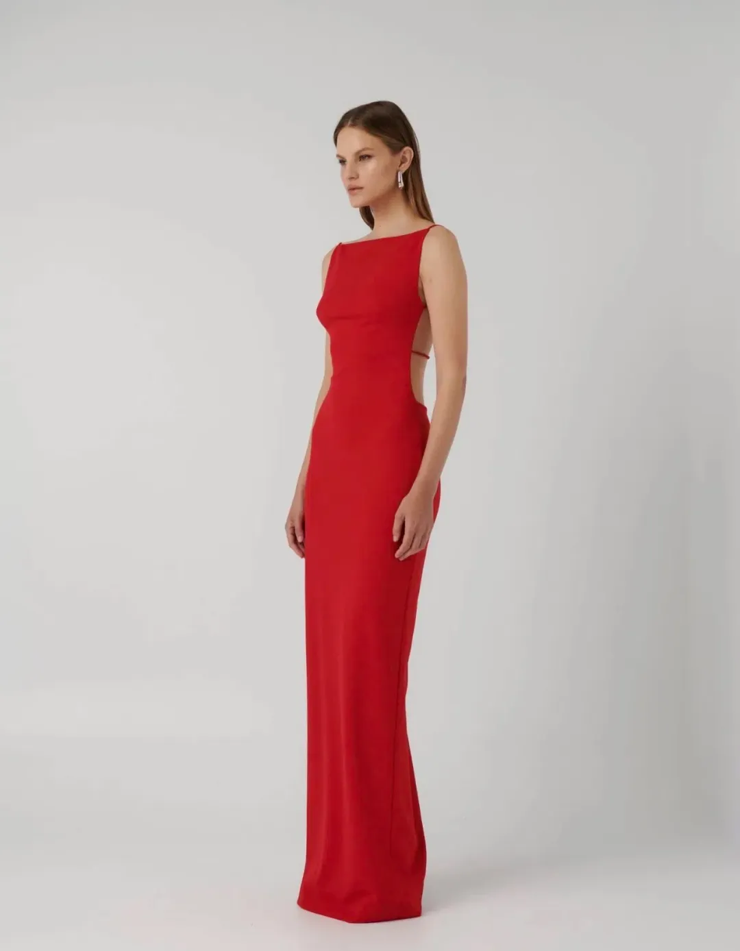 Effie Kats Gabi Gown - Red for rent on The Volte - main image
