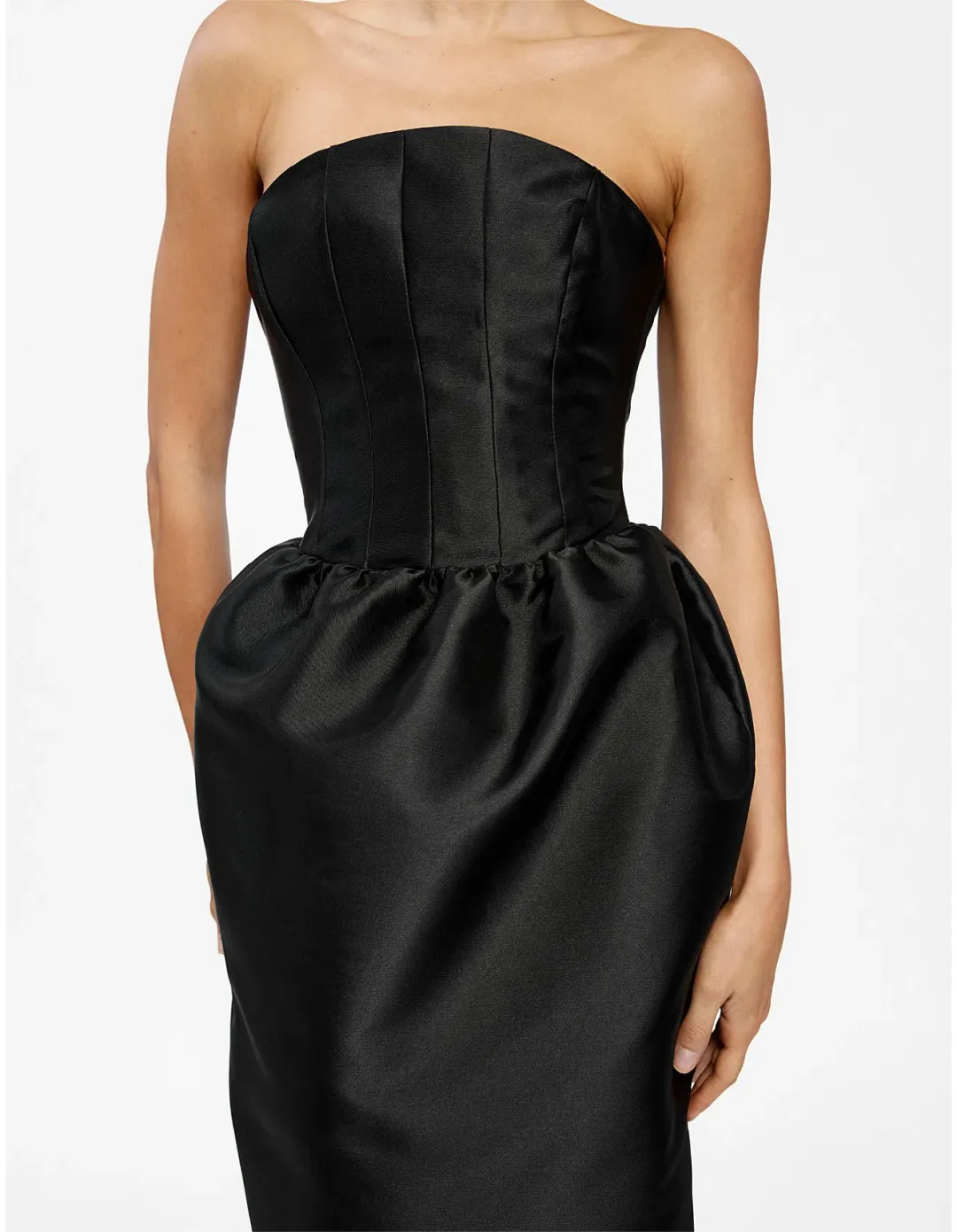 Effie Kats: Lilia Curved Strapless Maxi Dress for rent on The Volte - main image