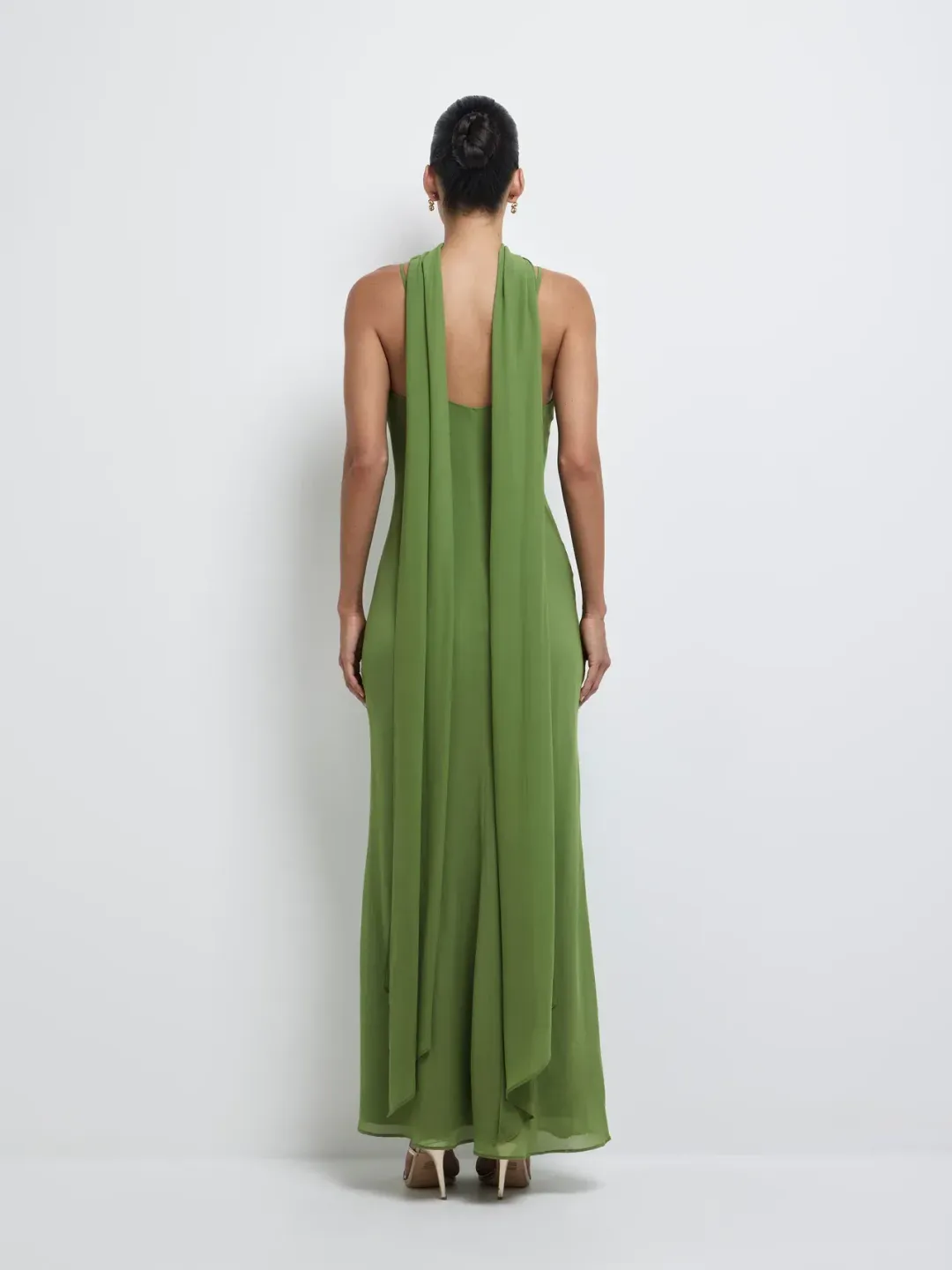 Sheike Anya Maxi Dress Green Size 10 for rent on The Volte - main image