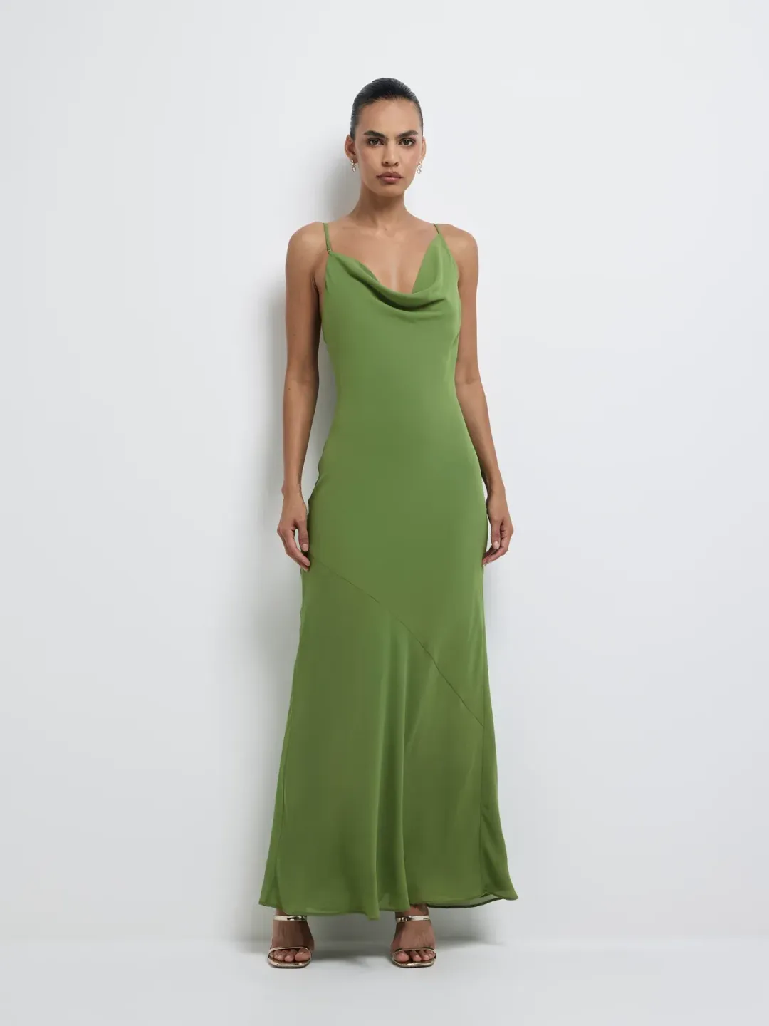 Sheike Anya Maxi Dress Green Size 10 for rent on The Volte - main image