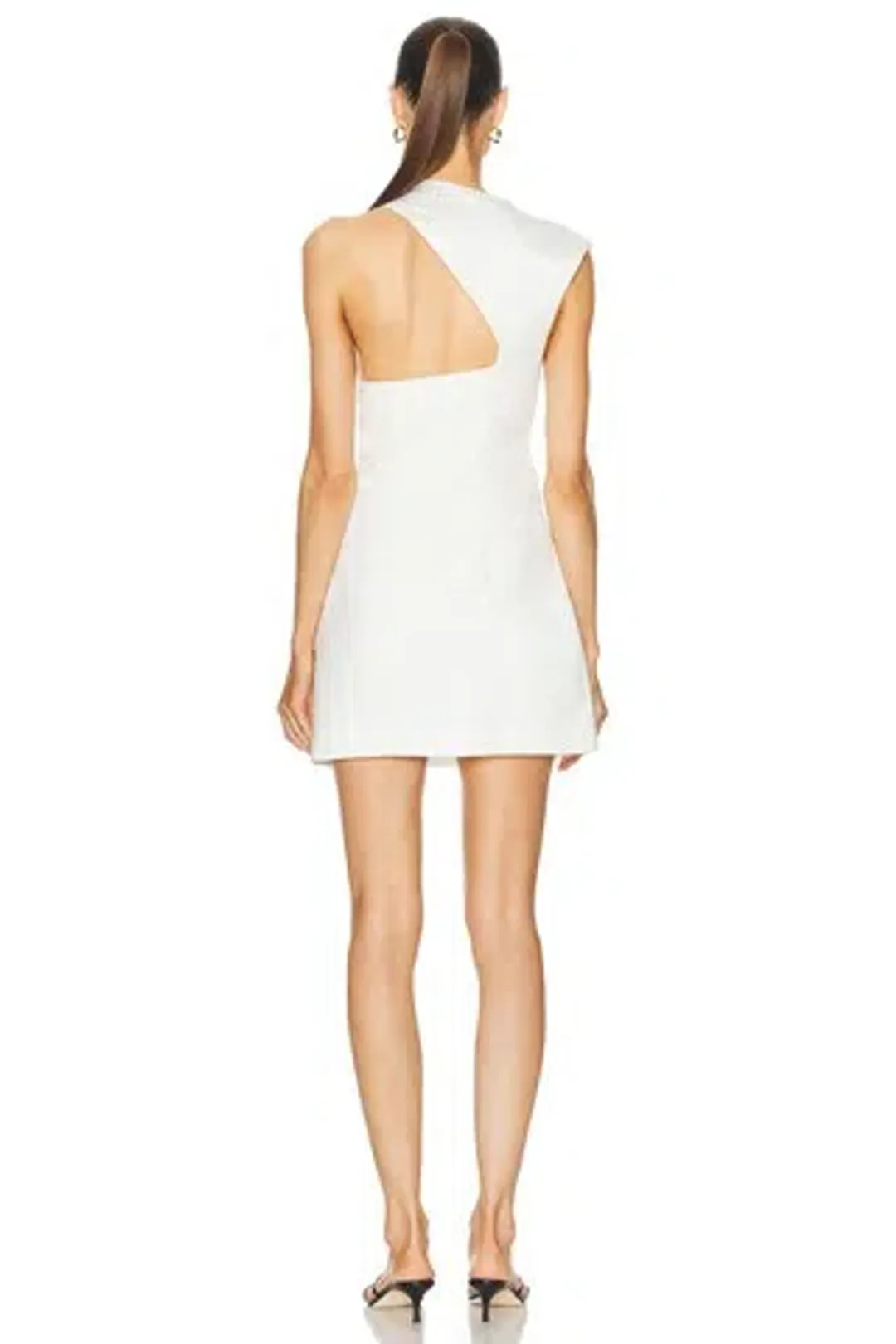 ST. AGNI Asymmetric Tuck Mini Dress for rent on The Volte - main image