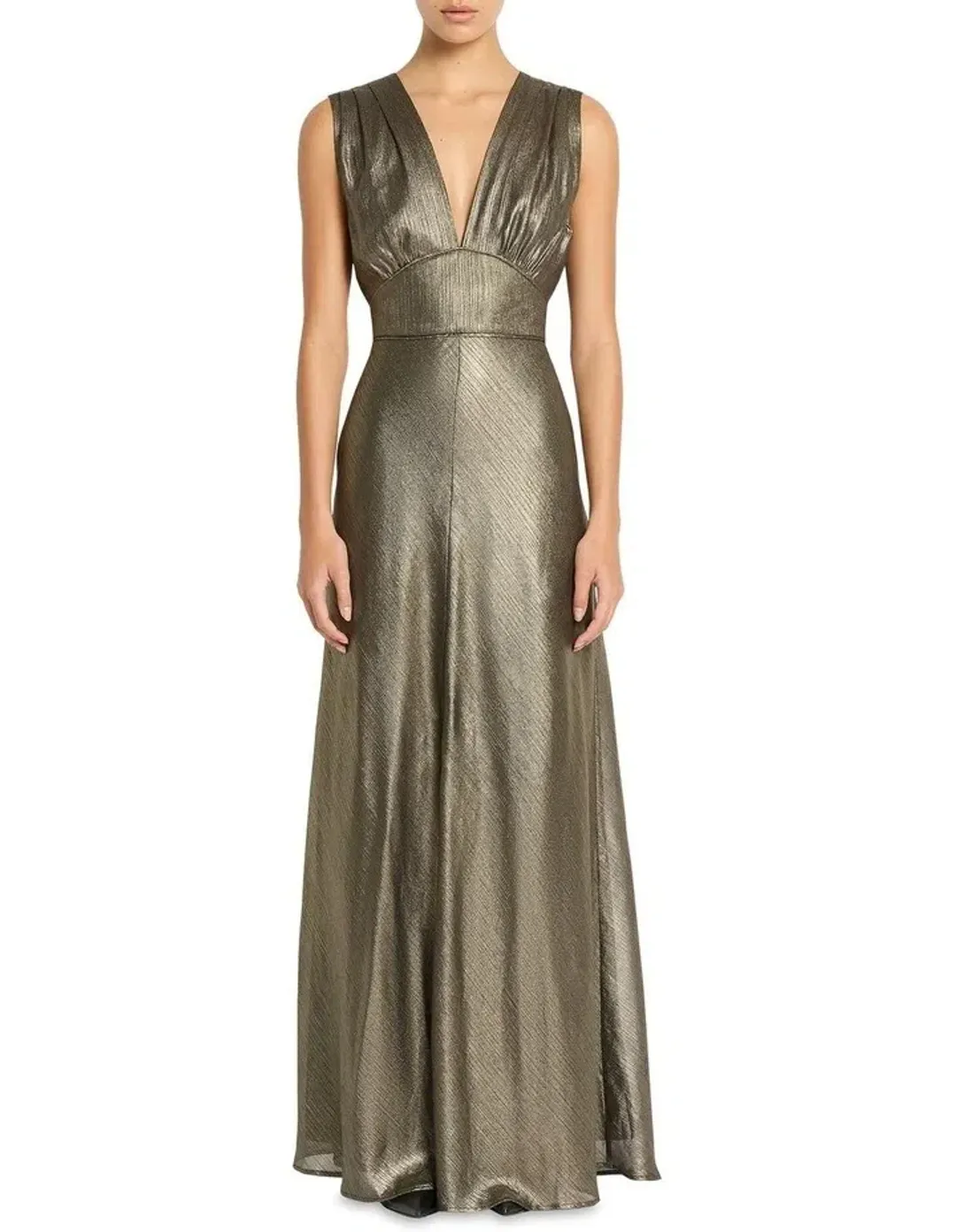 Sass & Bide Lost In Monaco Dress in Antique Gold Size 16 for rent on The Volte - main image