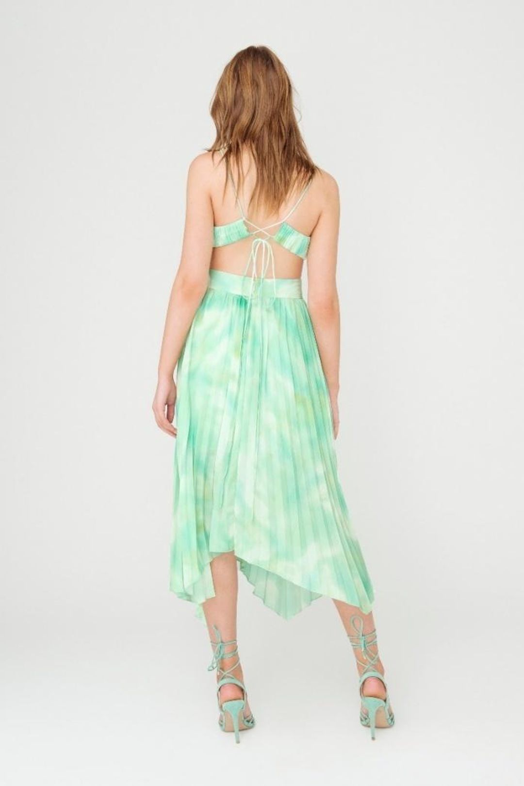 Sheike Daydream Pleat Dress Mint Size 10  for rent on The Volte - main image