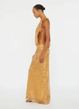 Illuminate Sequin Separation Gown for rent on The Volte - image 2