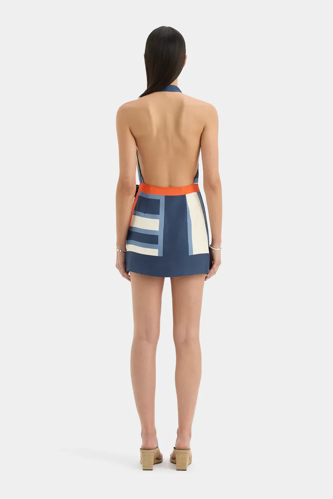 Sir Dazed Wrap Halter Mini Dress for rent on The Volte - main image