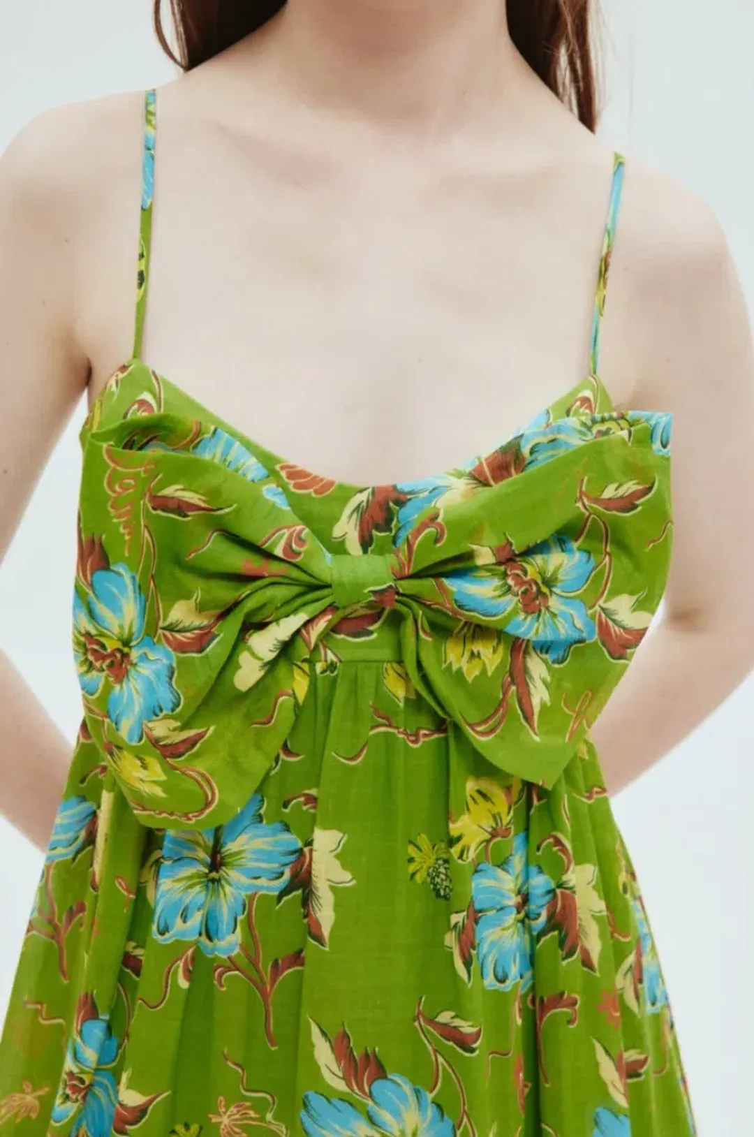 Alemais Hotel Lamu floral-print midi dress size 16 for rent on The Volte - main image