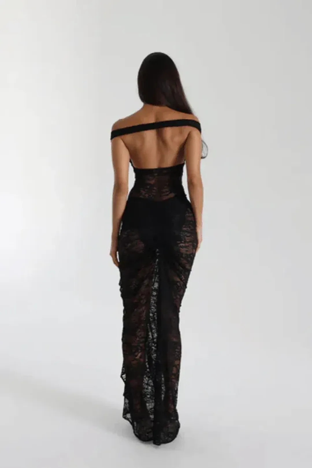Natalie Rolt Aubrey in black size 0/ AU 6 for rent on The Volte - main image