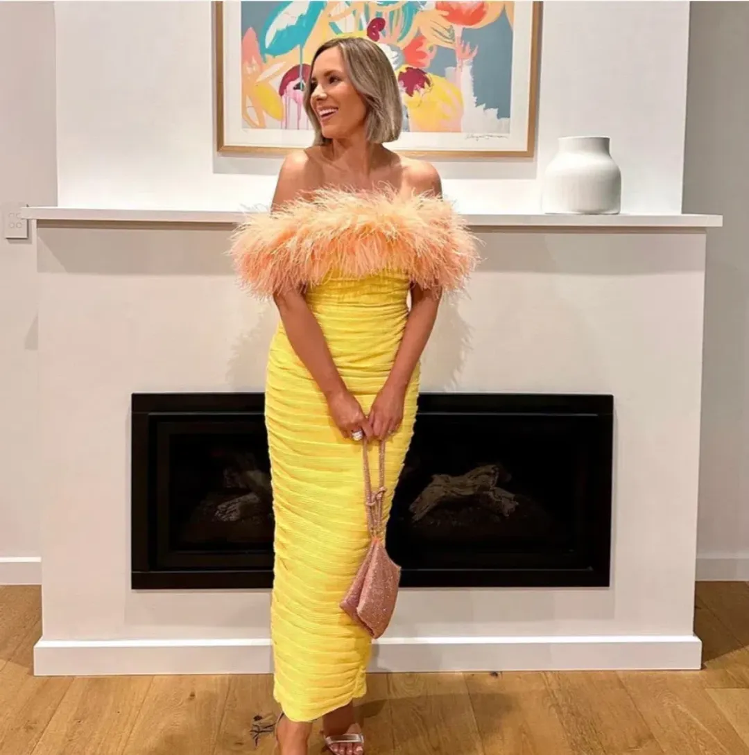 Rachel Gilbert Zion Midi Dress Yellow 6/AU18 for rent on The Volte - main image