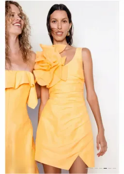 Aje Energy Mini Dress Marigold Size 8 for rent on The Volte - image 1