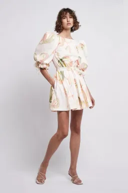 Aje Imprint Floral Mini Dress Size AU 6 / XS  for rent on The Volte - image 3