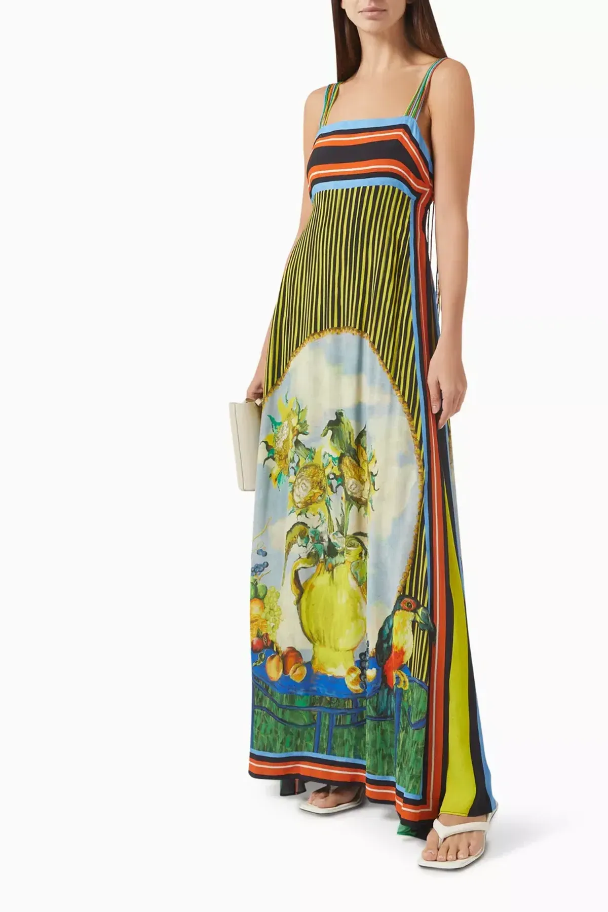 Antipodean Bruno Sunray Pleated Gown Size 16 for rent on The Volte - main image