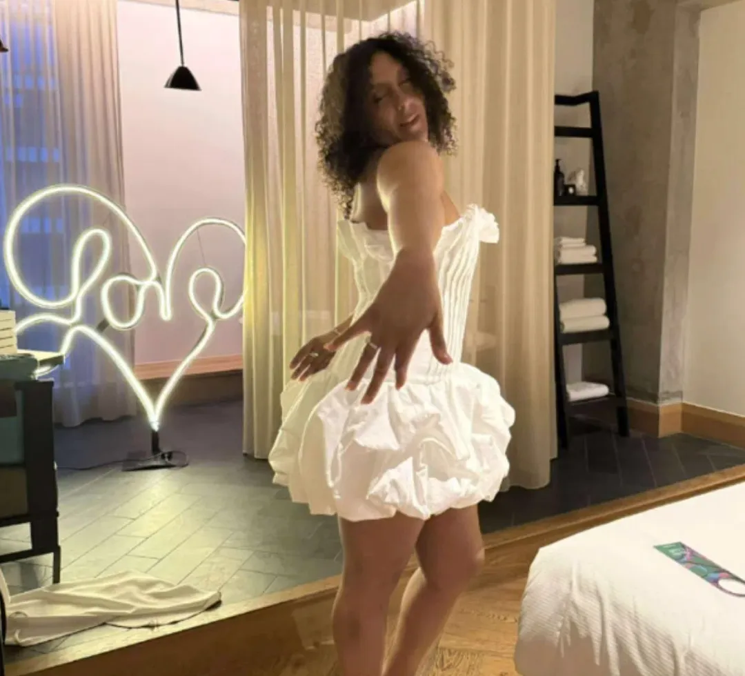 Aje Women's White and Cream Dress for rent on The Volte - main image