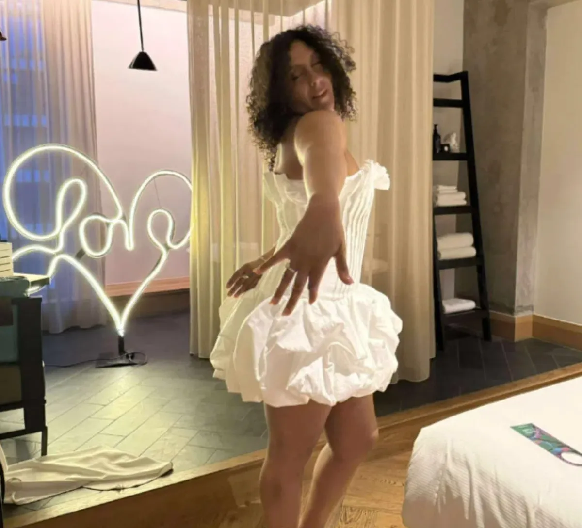 Aje Women's White and Cream Dress for rent on The Volte - main image