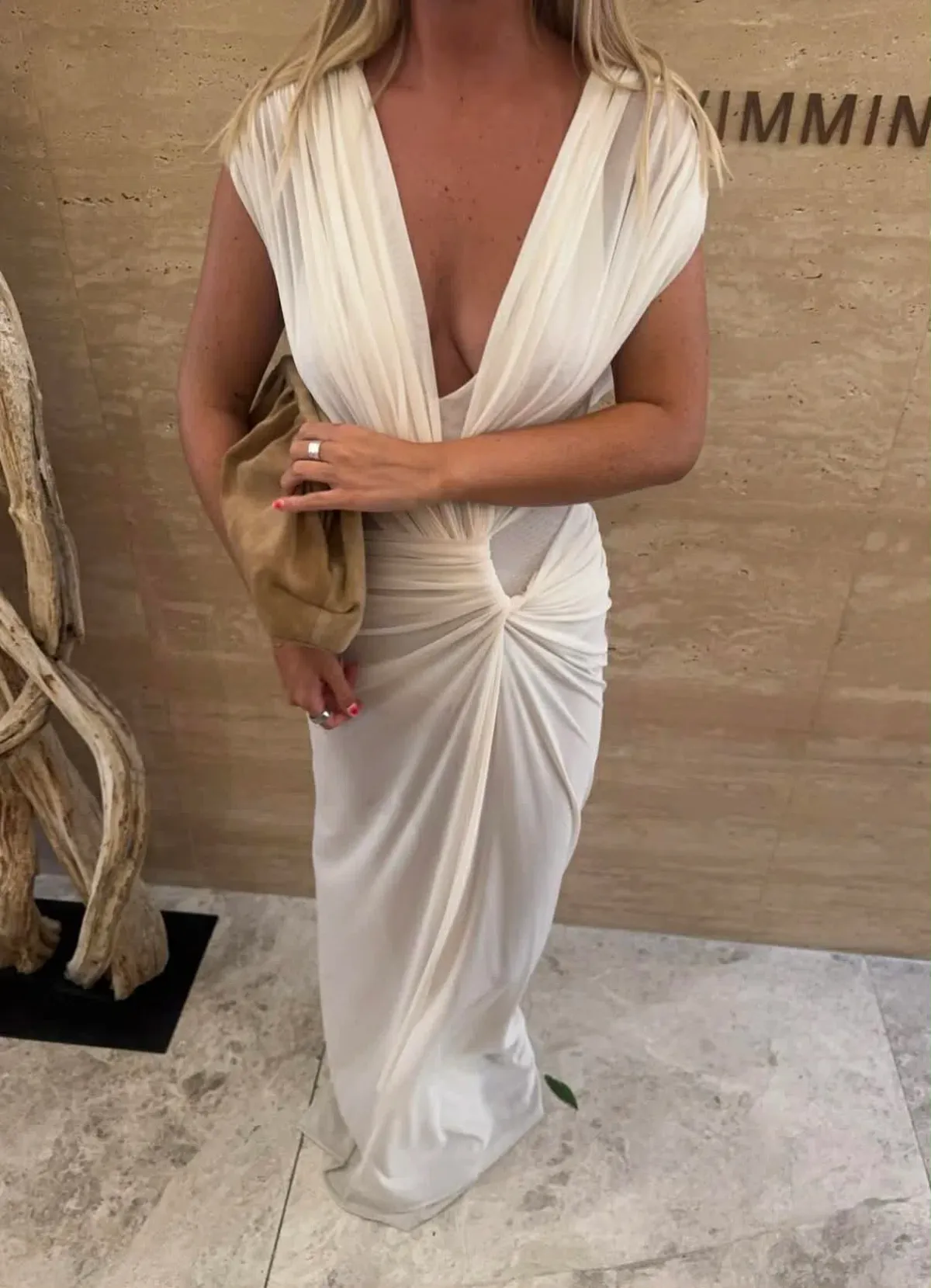 Bec & Bridge Leia Drape Gown size 6 for rent on The Volte - main image