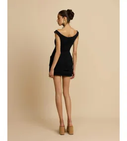 Arcina Ori Avery Mini Dress Black Size S/AU 8 for rent on The Volte - image 2