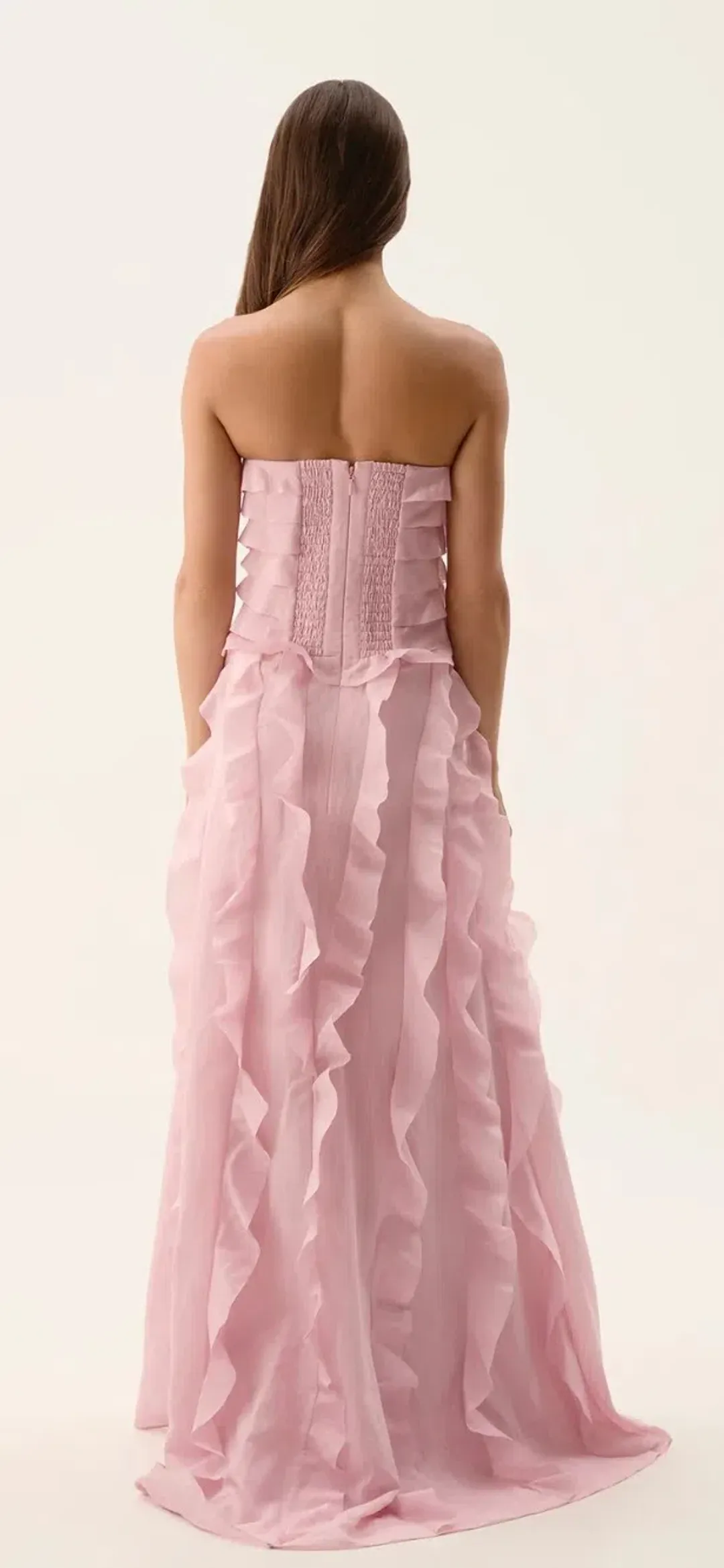 Pink Aje Allairie Gown, size 10 for rent on The Volte - main image
