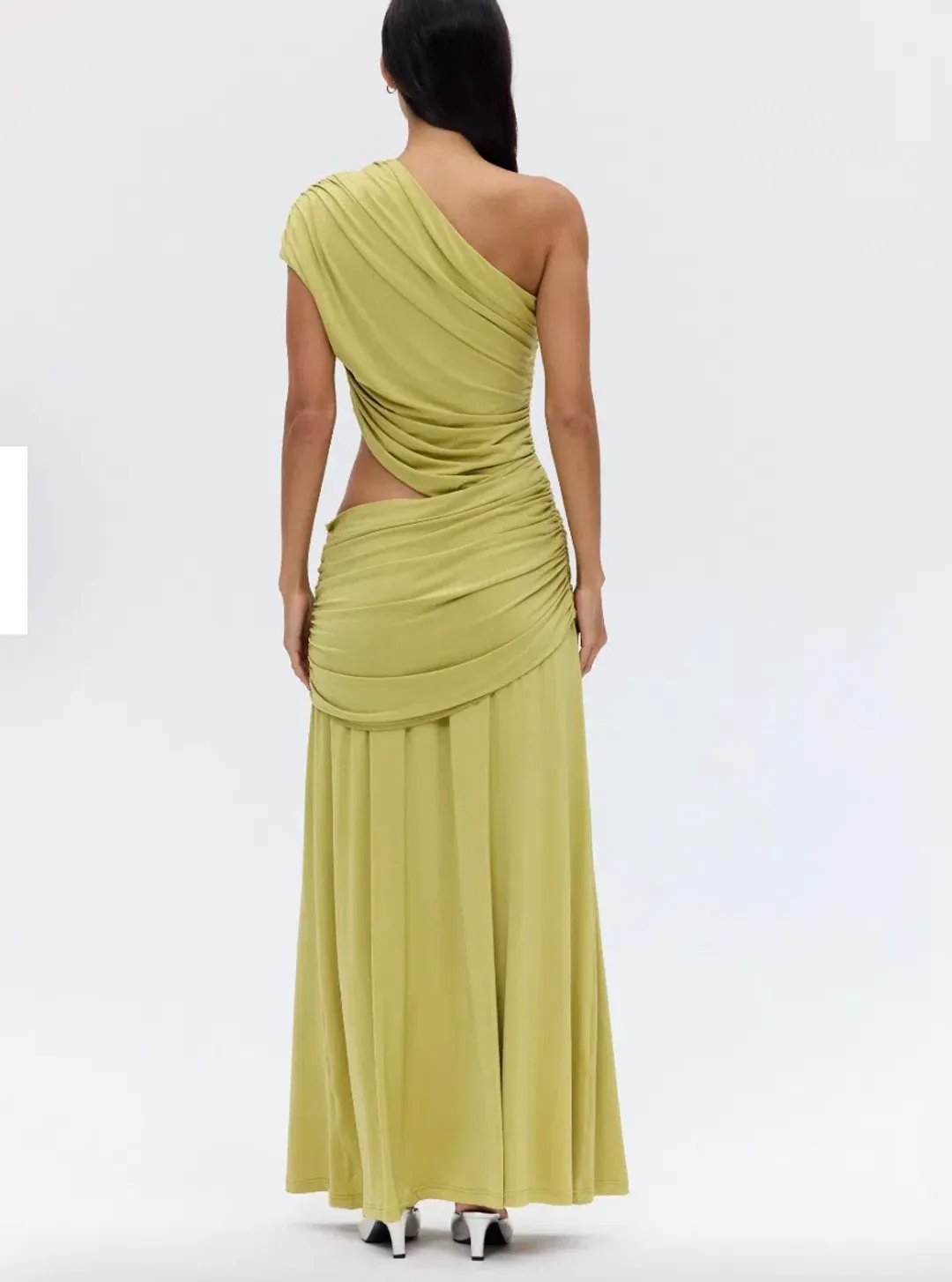 Crave Rouched Dress in Fig for rent on The Volte - main image
