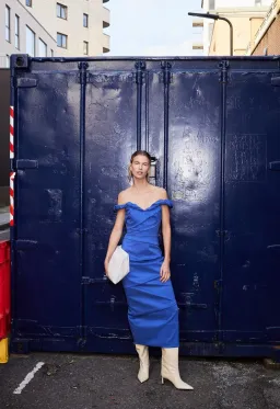 Rachel Gilbert Asha Dress Blue 3/AU12 for rent on The Volte - image 7