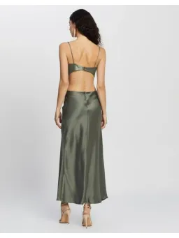 Bec & Bridge Alegra Midi Dress Green Size AU 6 for rent on The Volte - image 2