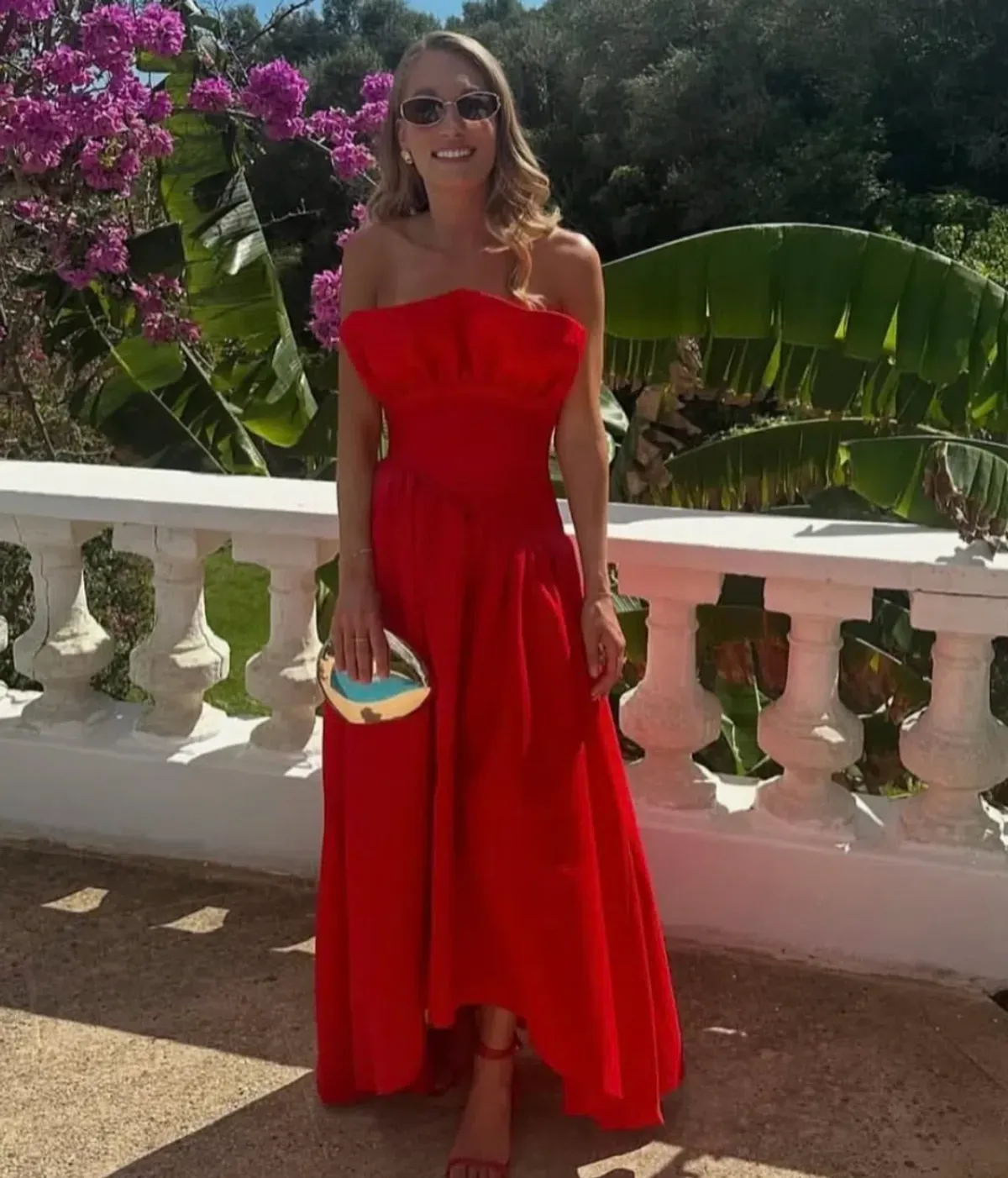 Elliatt Laurel Gown Red Size 6 for rent on The Volte - main image