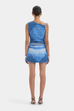 Sir the Label Isla Mini Dress in Estela Azul Blue Size 10 for rent on The Volte - image 3