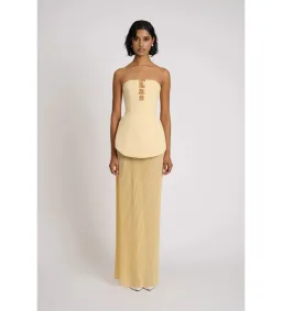 Eliya The Label Leo Maxi Dress Yellow Size M AU 10 for rent on The Volte - image 2