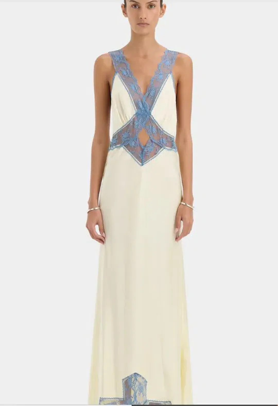 Sir Aries Cut Out Gown in Butter Size 6 for rent on The Volte - main image