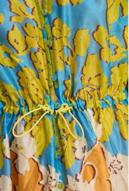 Alemais Spliced Shirt  Dress Size 12 Midi with relaxed fit drawstring waist  for rent on The Volte - image 4