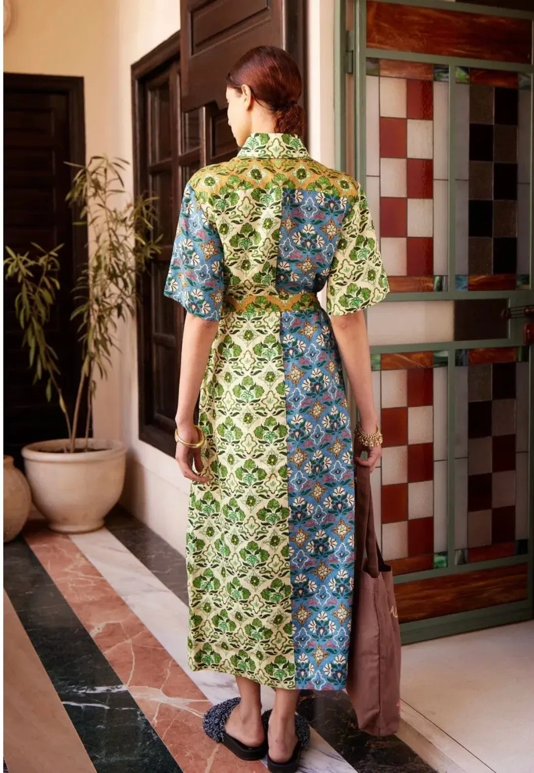 Alemais Ali Spliced Sundress Size 12 for rent on The Volte - main image