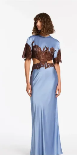 SIR THE LABEL DANSEURS LACE CUT OUT GOWN BLUE SIZE 1 for rent on The Volte - image 2