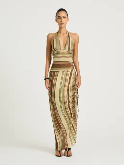 Benni Marnie Maxi Dress size 8 Earth Stripe  for rent on The Volte - image 5