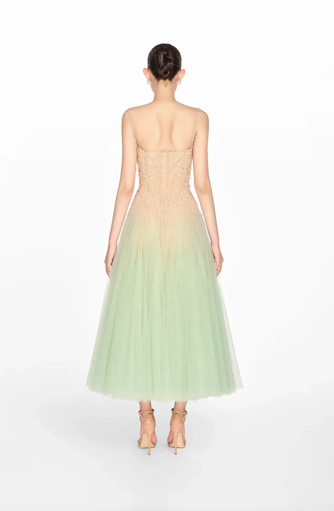Montsand Mint Ombre Lace Midi Dress Size XS / AU 6 for rent on The Volte - main image