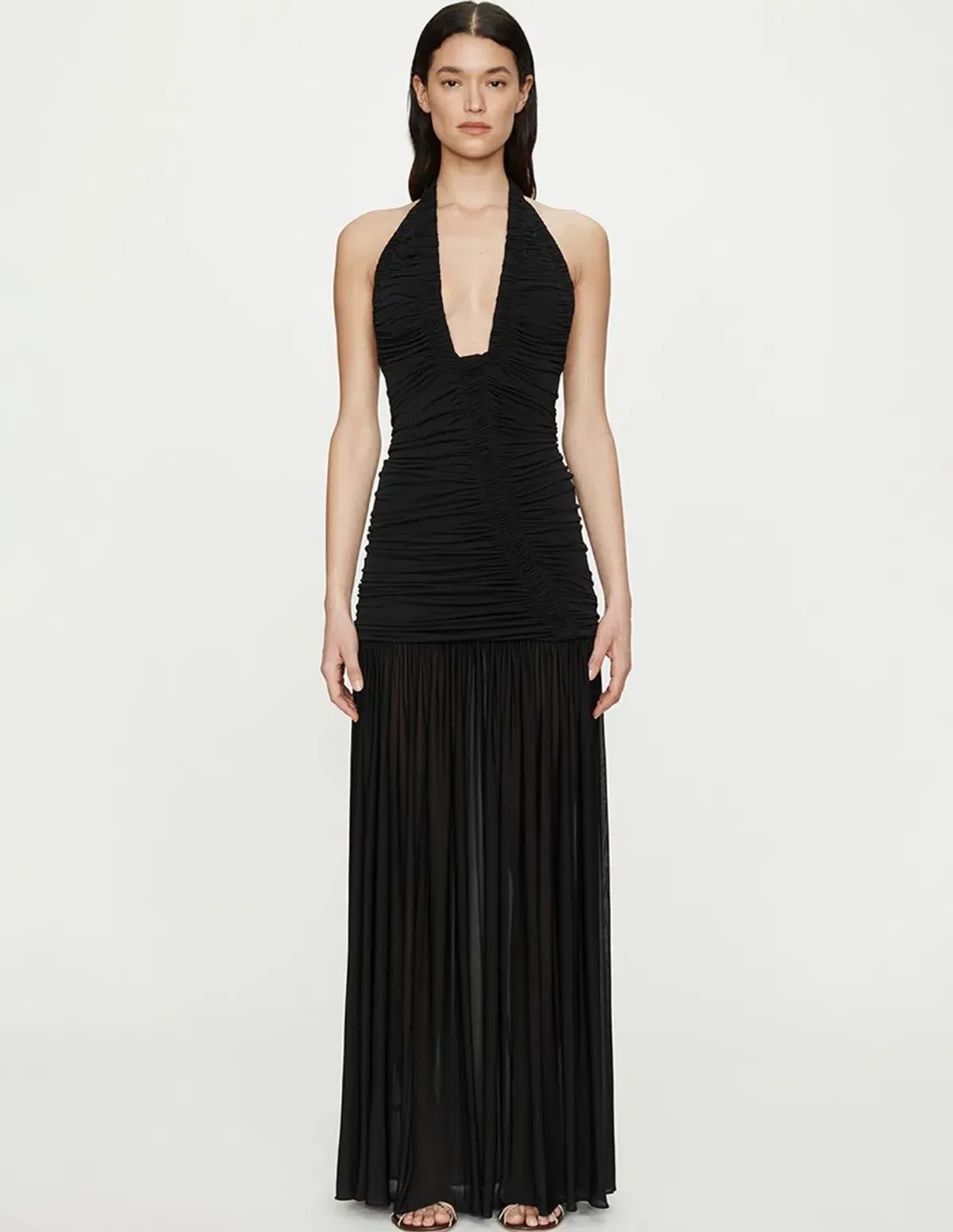 Christopher Esber Orion Gown in Black AU 8  for rent on The Volte - main image