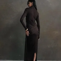 De La Vali Ballad Dress Chocolate Brown Size 8 for rent on The Volte - image 4