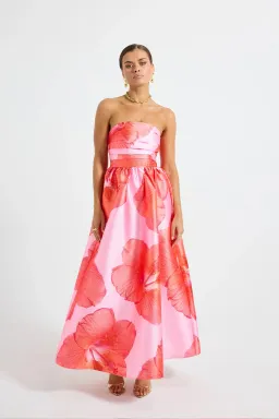 Pasduchas Kalani Midi Dress; size 12 for rent on The Volte - image 1