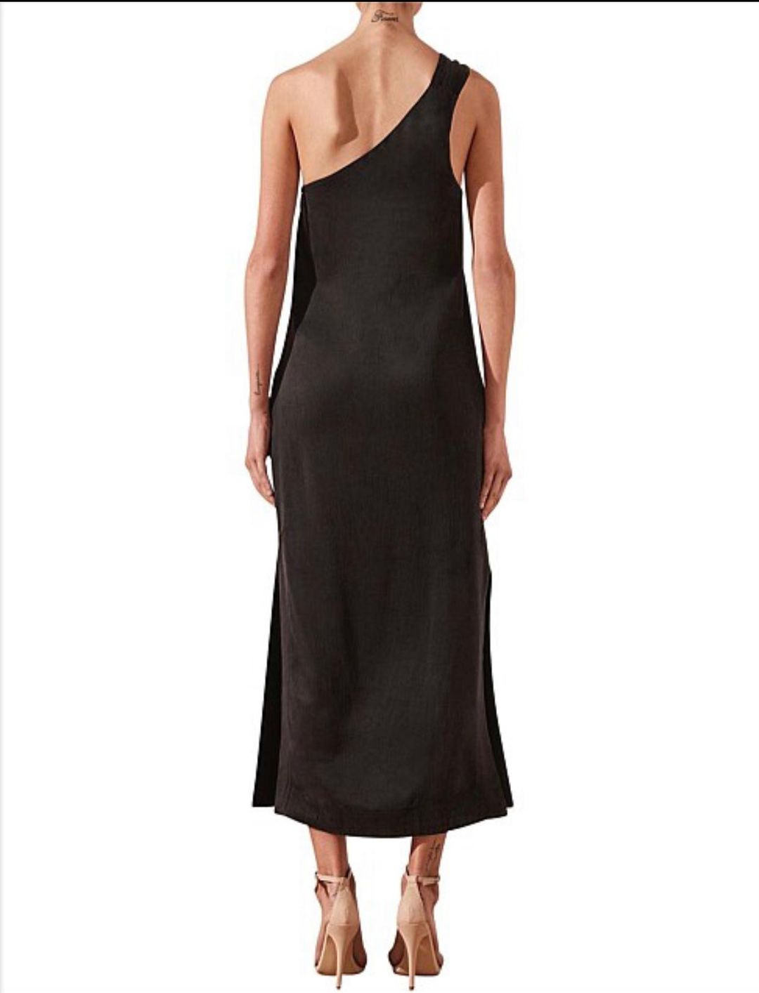 Shona Joy Matias One Shoulder Column Midi Dress Size 6 for rent on The Volte - main image
