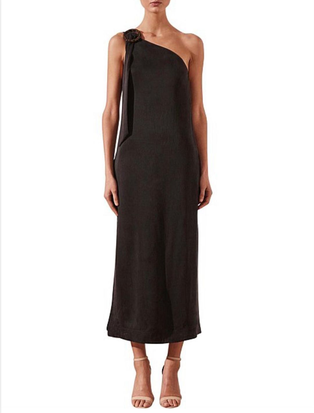 Shona Joy Matias One Shoulder Column Midi Dress Size 6 for rent on The Volte - main image