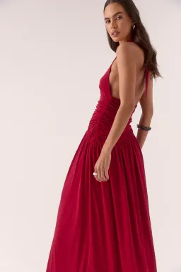 ALORA MAXI DRESS - RASPBERRY for rent on The Volte - image 3