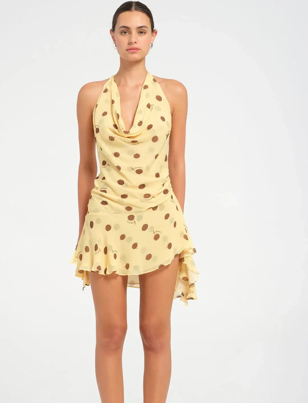 BENNI harlow halter mini dress  for rent on The Volte - main image
