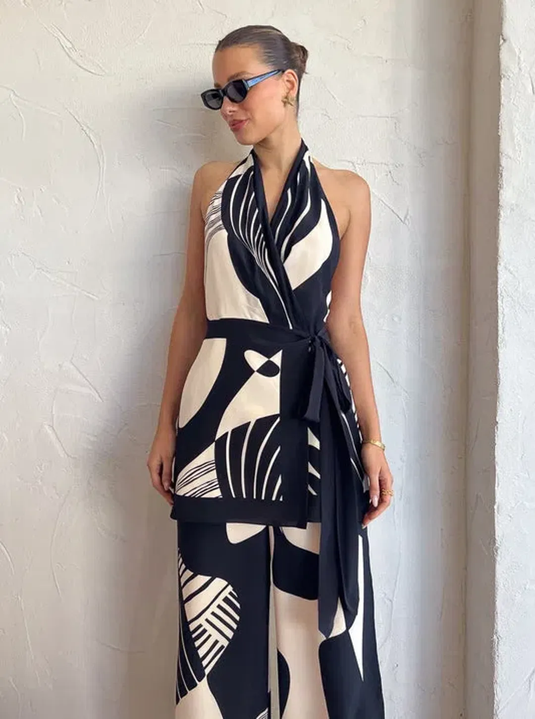 Sir The Label Realisme Wrap Halter Mini Dress Size 4 / AU 14 for rent on The Volte - main image