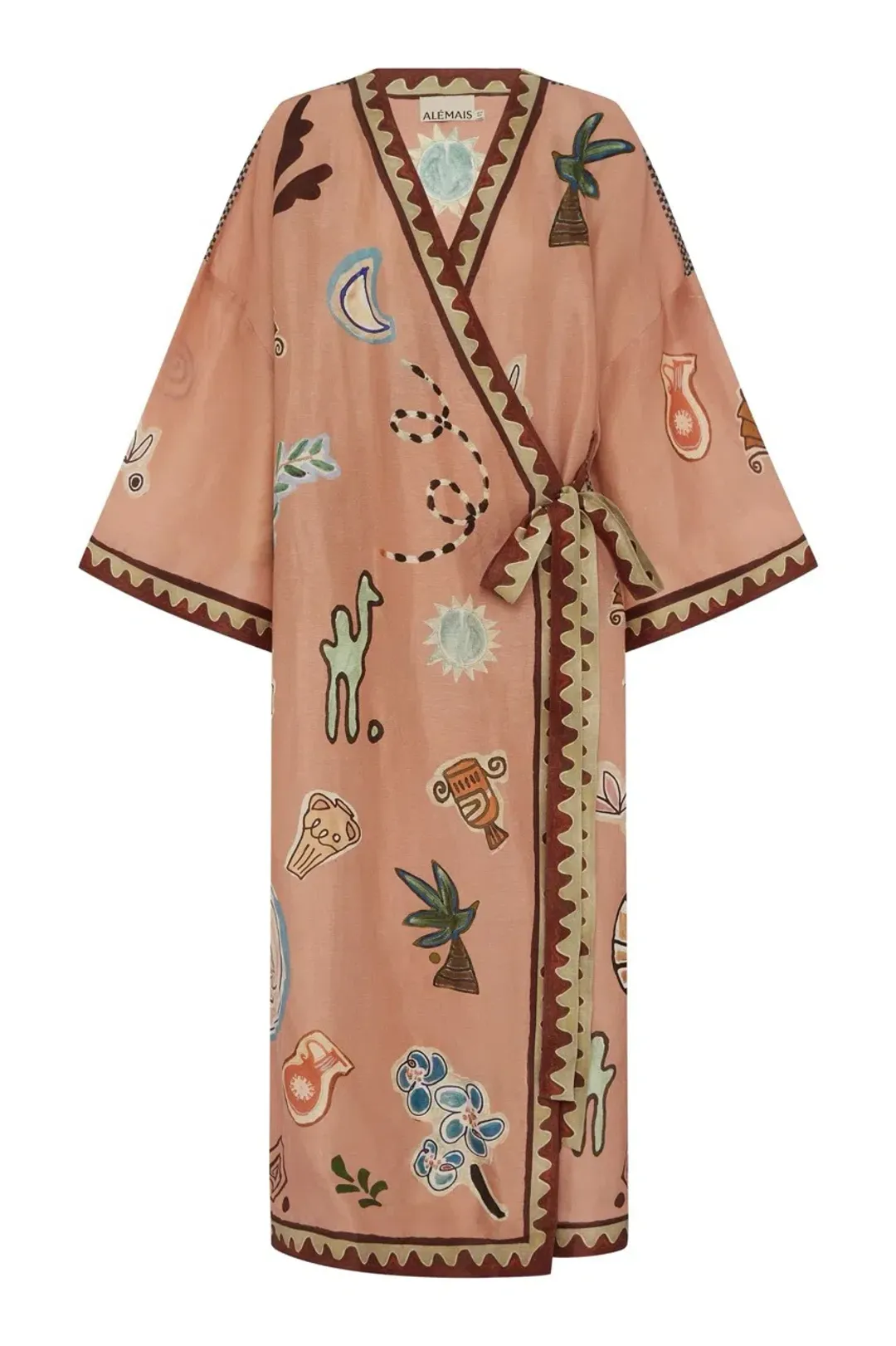 Alemais LAURENCE WRAP MIDI DRESS Size 14 for rent on The Volte - main image