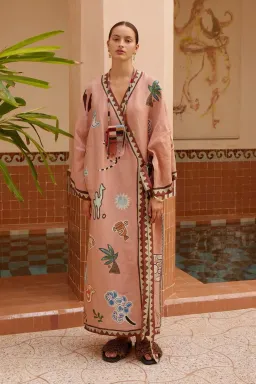 Alemais LAURENCE WRAP MIDI DRESS Size 14 for rent on The Volte - image 1